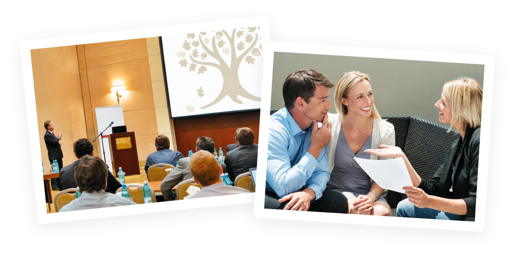Attorney presenting at an estate planning seminar