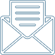 Newsletter in an envelope